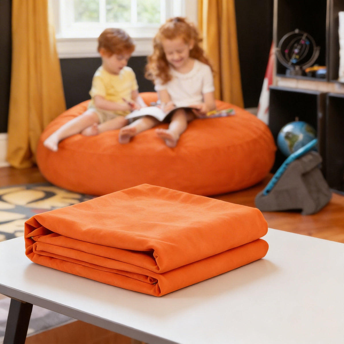 Cocoon 4 Refresh™ in Orange Microsuede