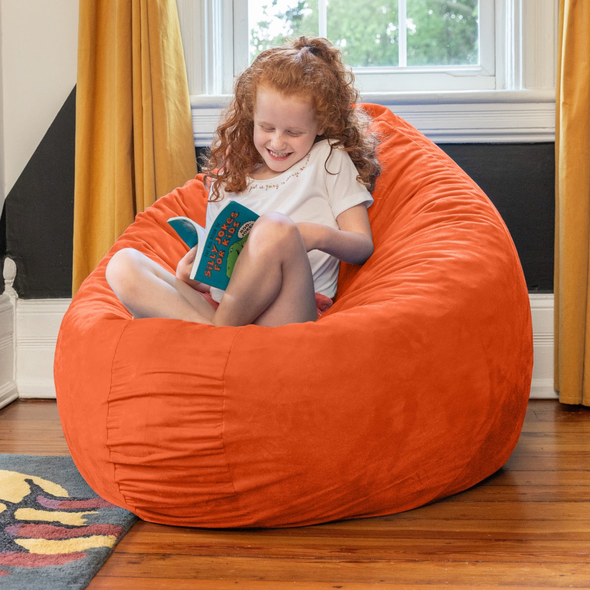 Cocoon 4 in Orange Microsuede