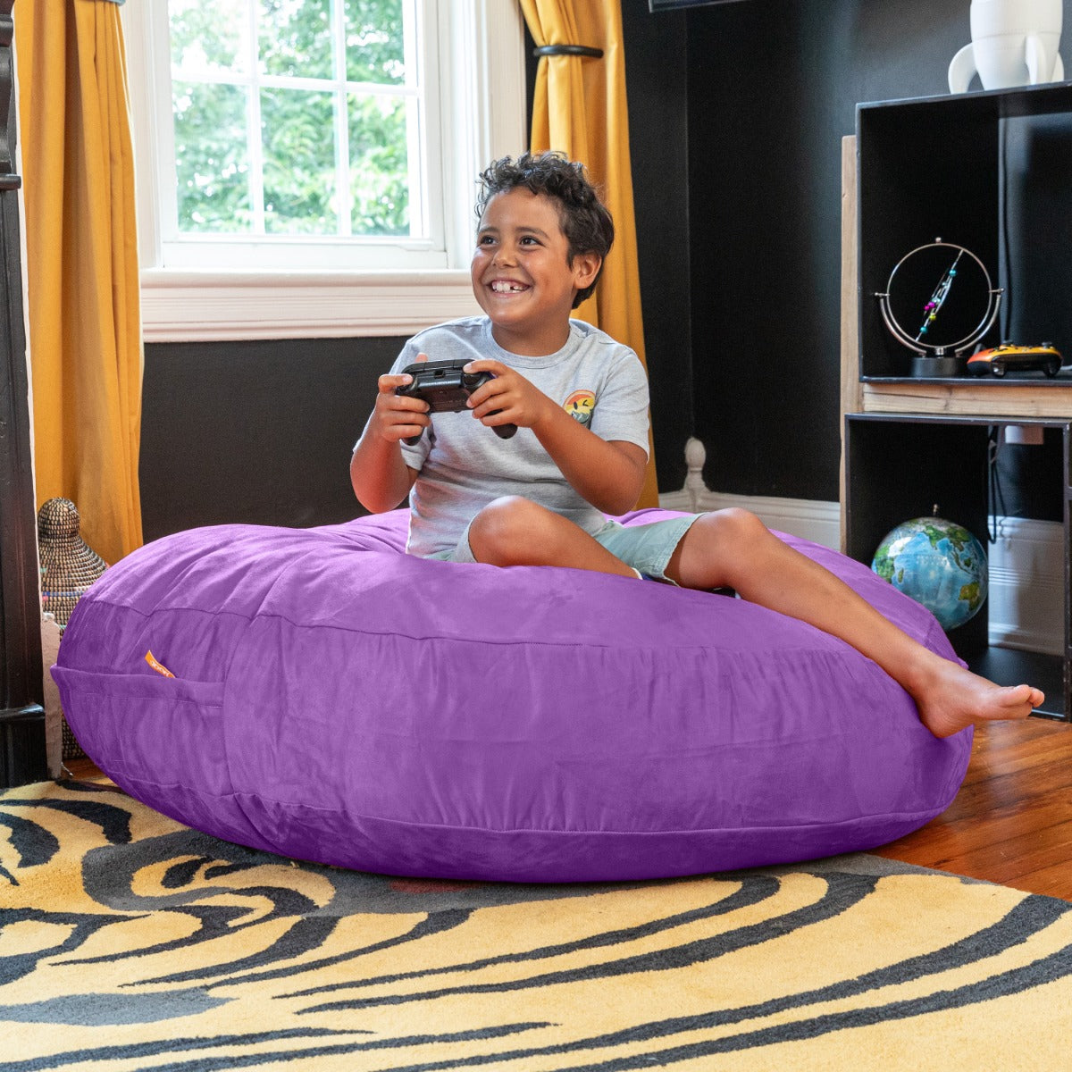 Cocoon 4 in Purple Microsuede
