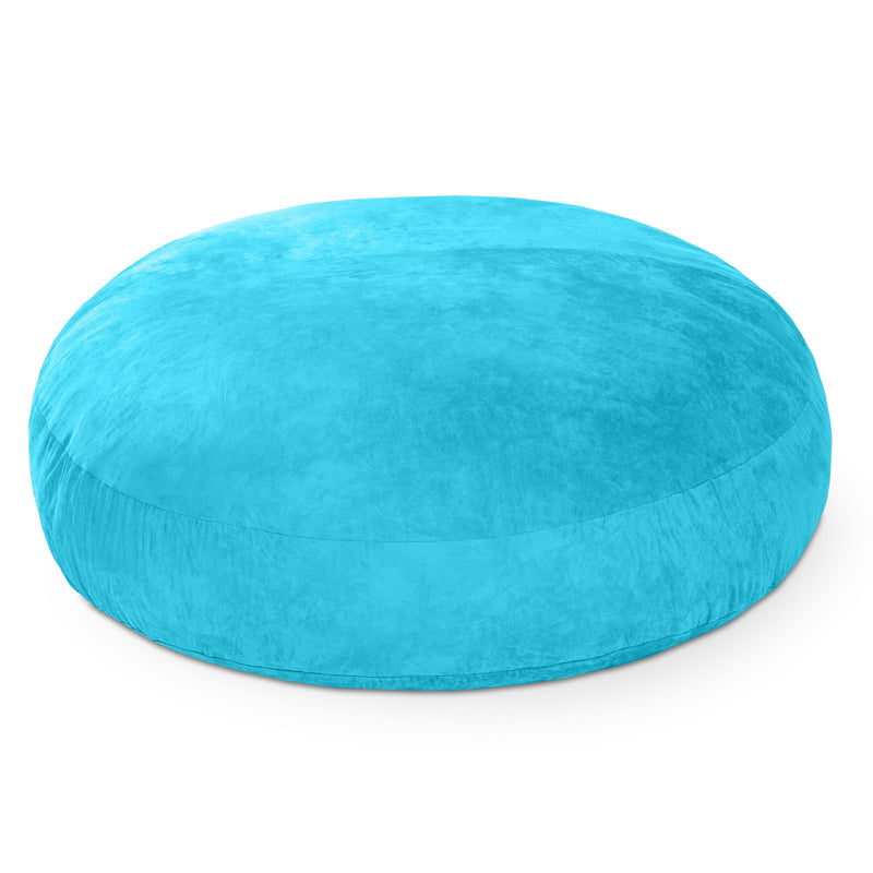 Cocoon 6 bean bag chair in Aqua Microsuede