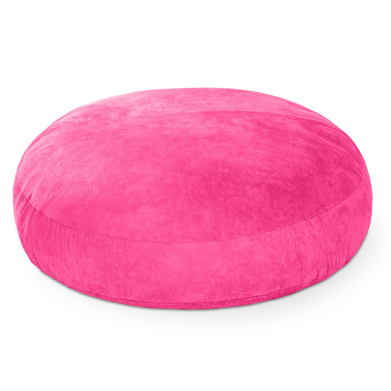 Cocoon 6 bean bag chair in Pink Microsuede