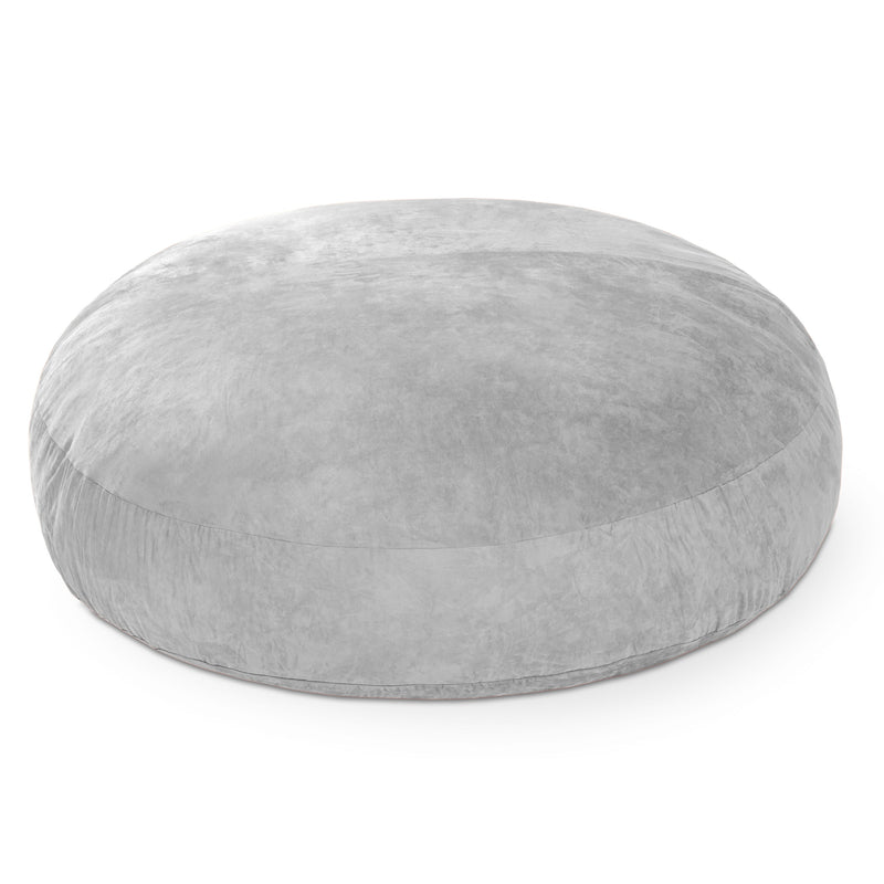 Cocoon 6 bean bag chair in Silver Microsuede