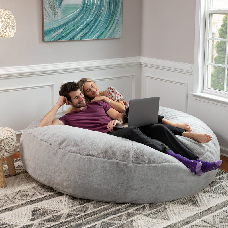 Big Snuggler by Raven-Symoné in Silver Faux Fur