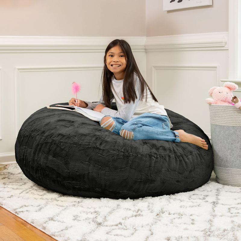 Cocoon 4 in Cosmic Black Faux Fur
