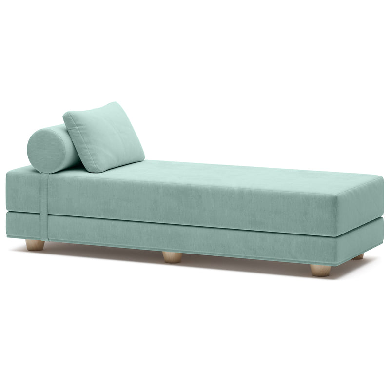 Alon in Seafoam Green Microvelvet