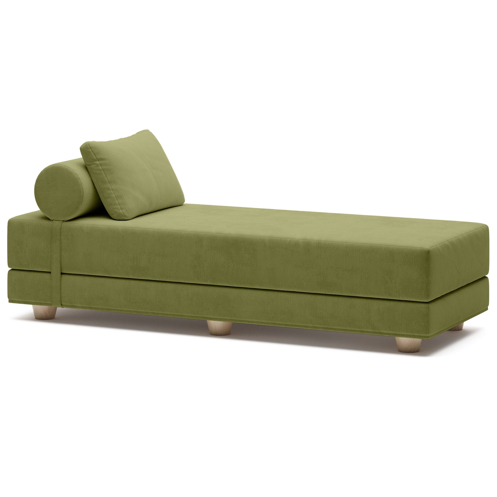 Alon in Olive Green Microvelvet