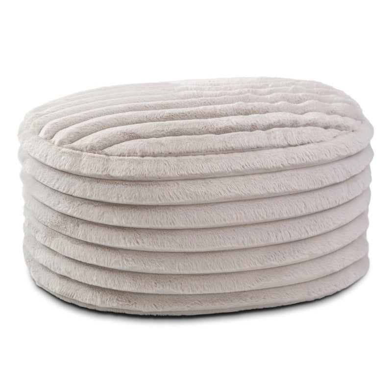 Paran 3 in Striped Gray Faux Fur