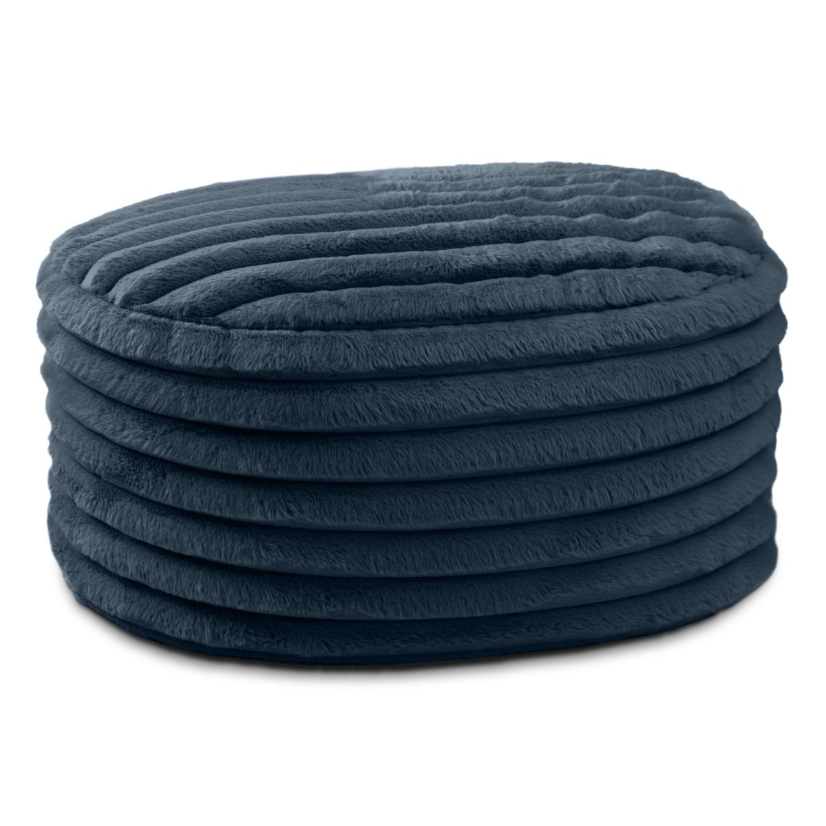 Paran 3 in Striped Navy Faux Fur