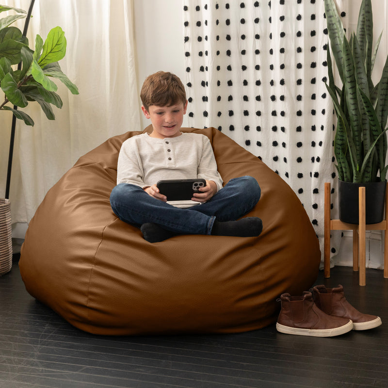 Pazi in Brown Cobblestone Faux Leather