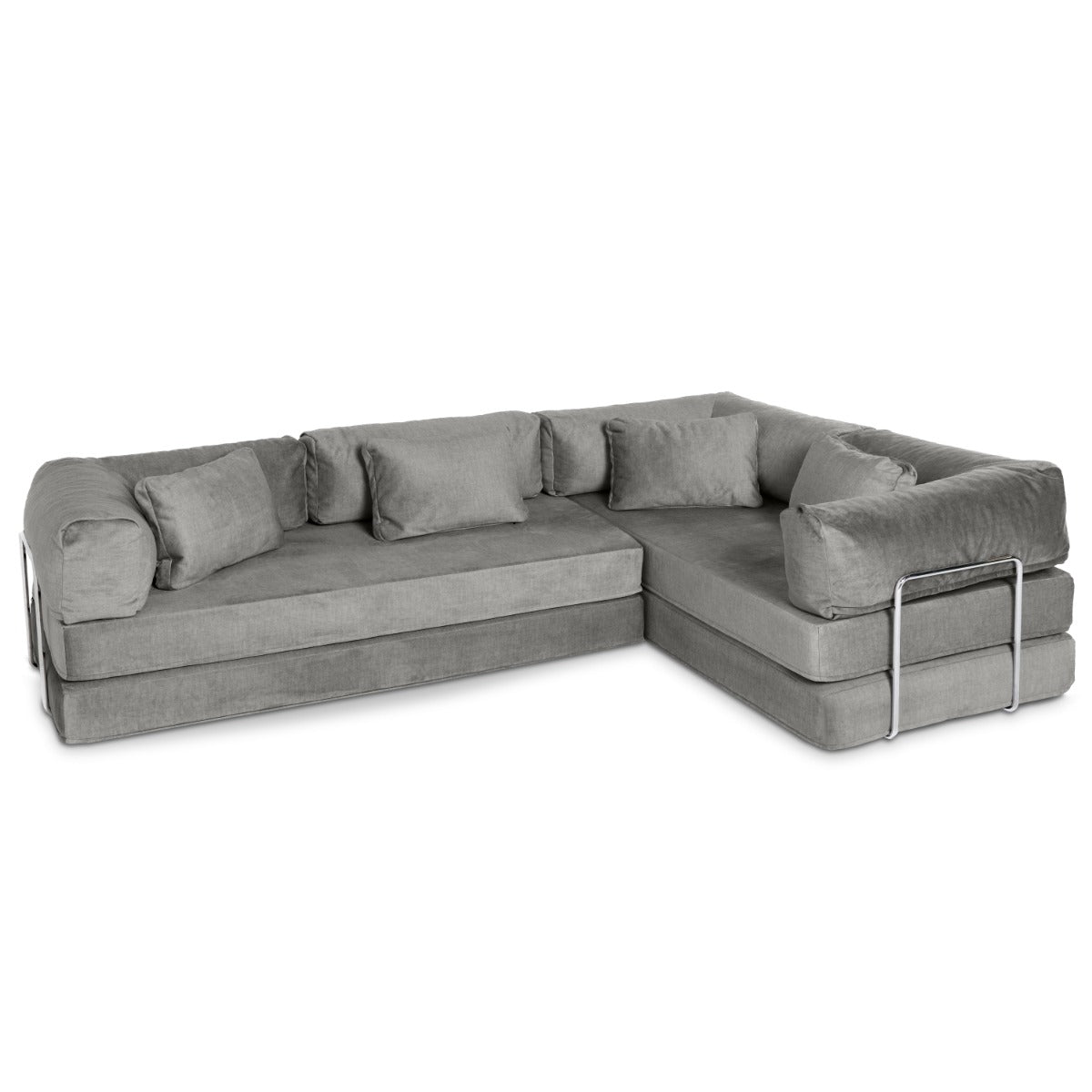 Unsofa® in Elephant Gray FibreGuard Indulge Microvelvet