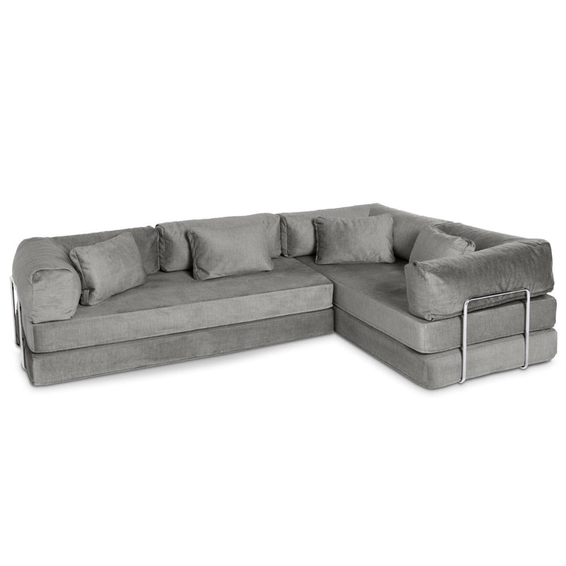 Unsofa® in Elephant Gray FibreGuard Indulge Microvelvet
