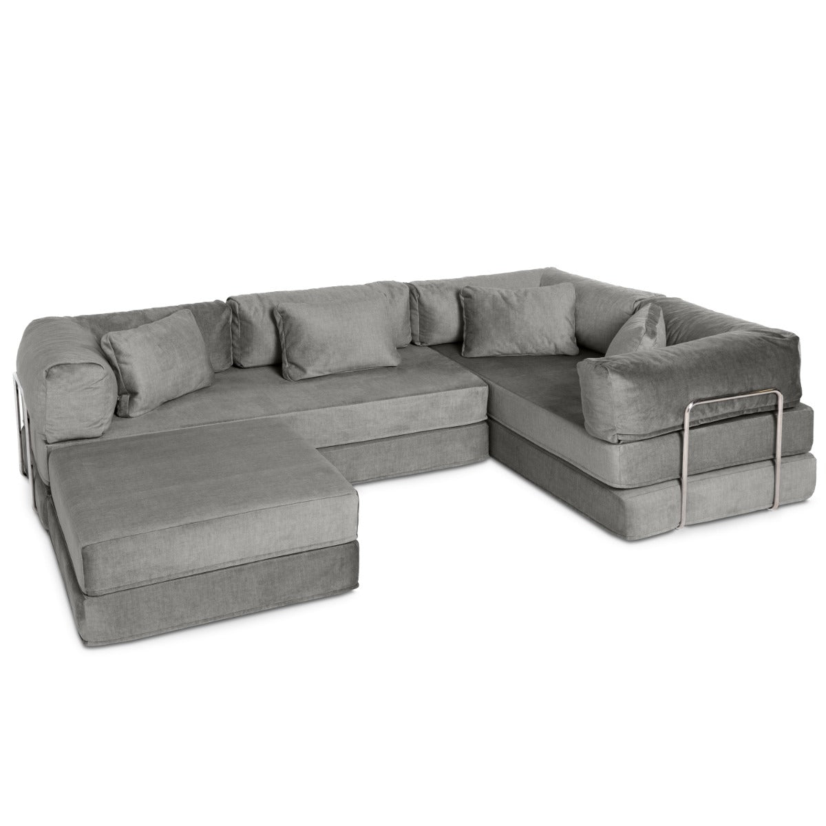 Unsofa® in Elephant Gray FibreGuard Indulge Microvelvet