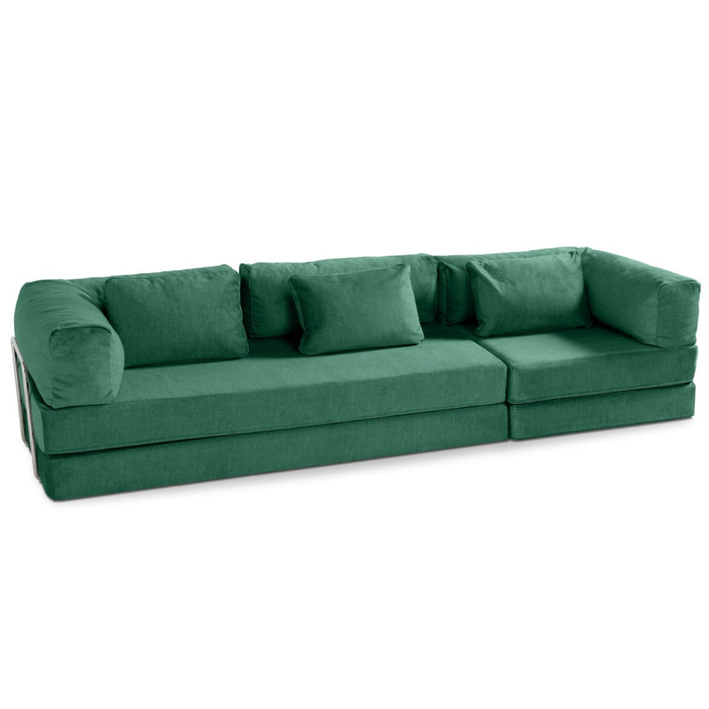 Unsofa® in Peacock Green FibreGuard Indulge Microvelvet