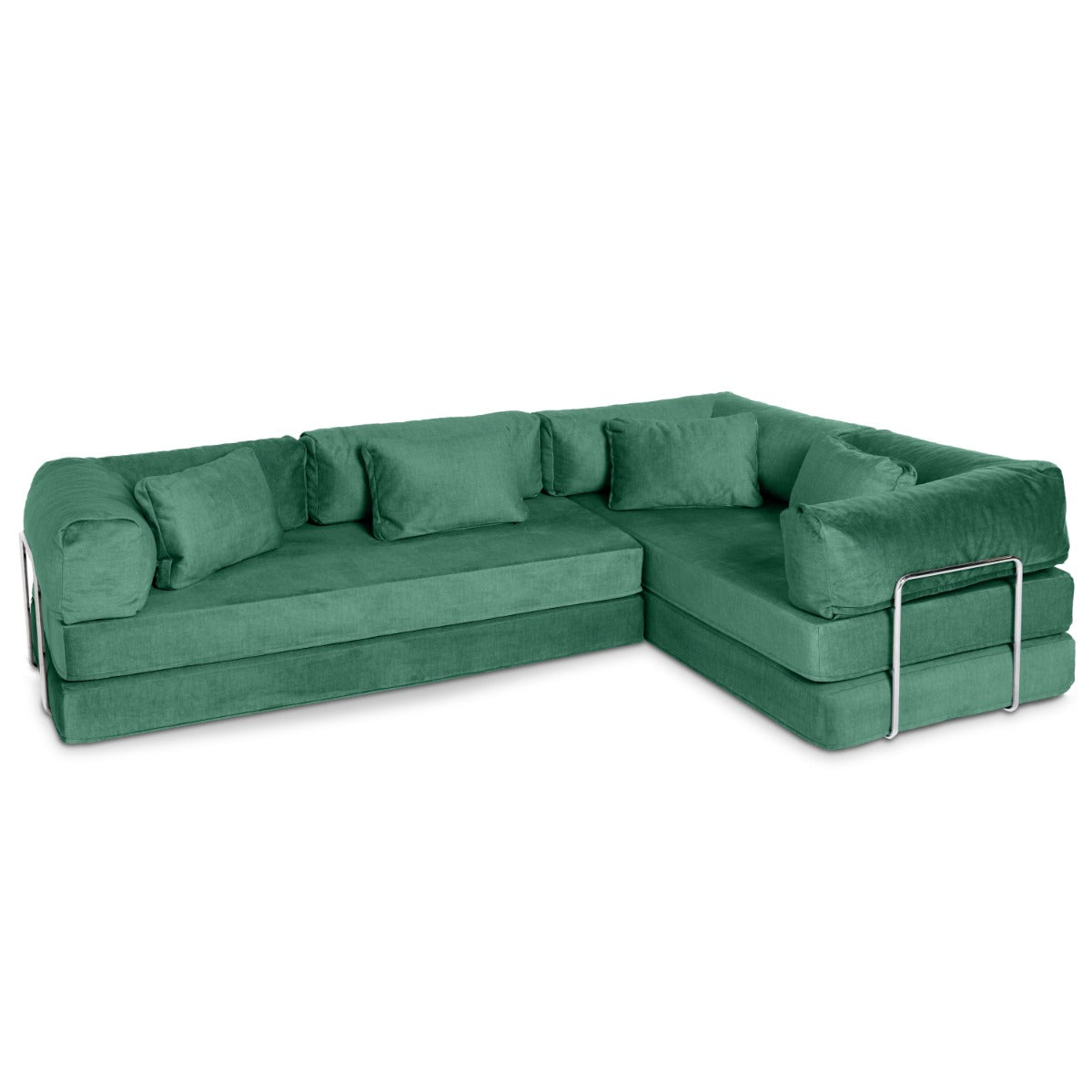 Unsofa® in Peacock Green FibreGuard Indulge Microvelvet