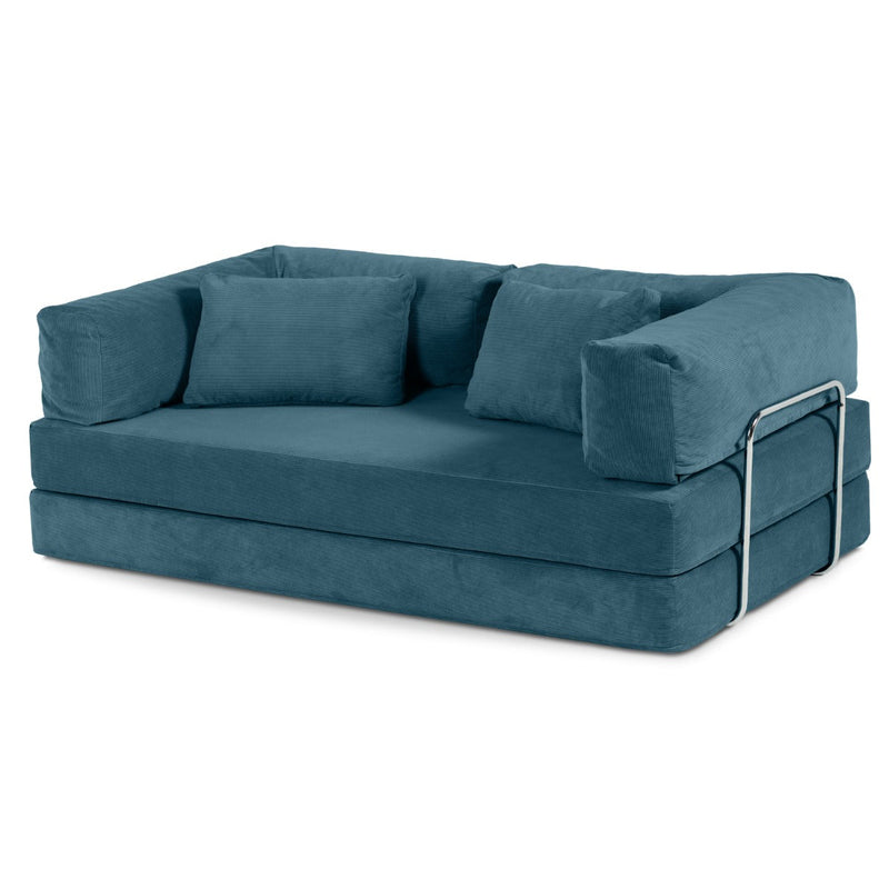 Unsofa® in Aqua FibreGuard Pindrive Microvelvet