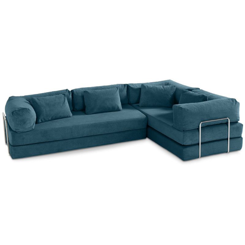 Unsofa® in Aqua FibreGuard Pindrive Microvelvet