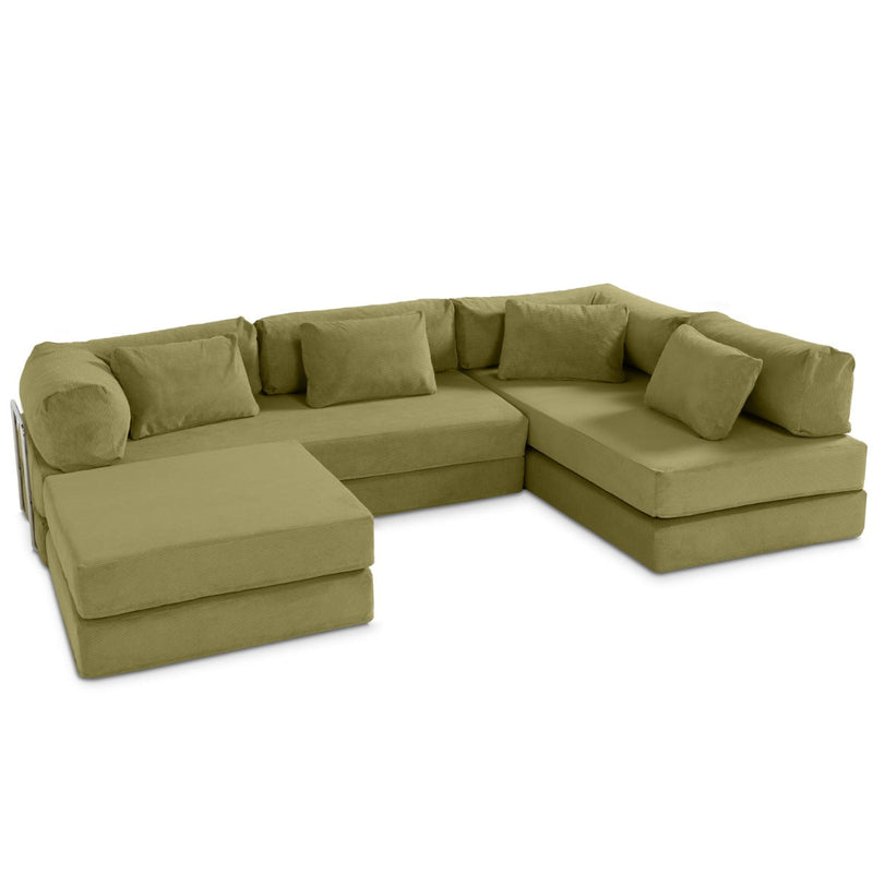 Unsofa® in Moss FibreGuard Pindrive Microvelvet