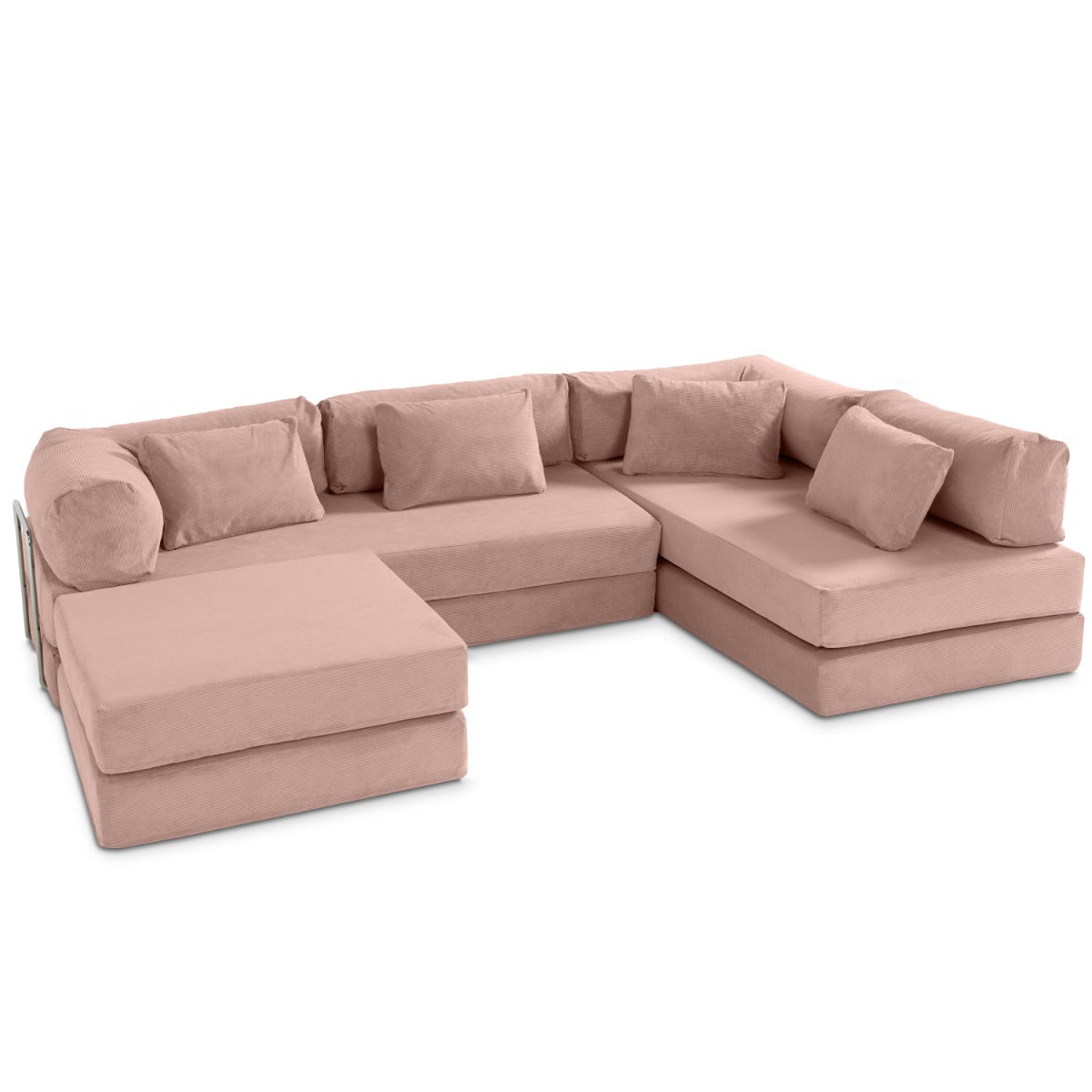 Unsofa® in Peony Pink FibreGuard Pindrive Microvelvet