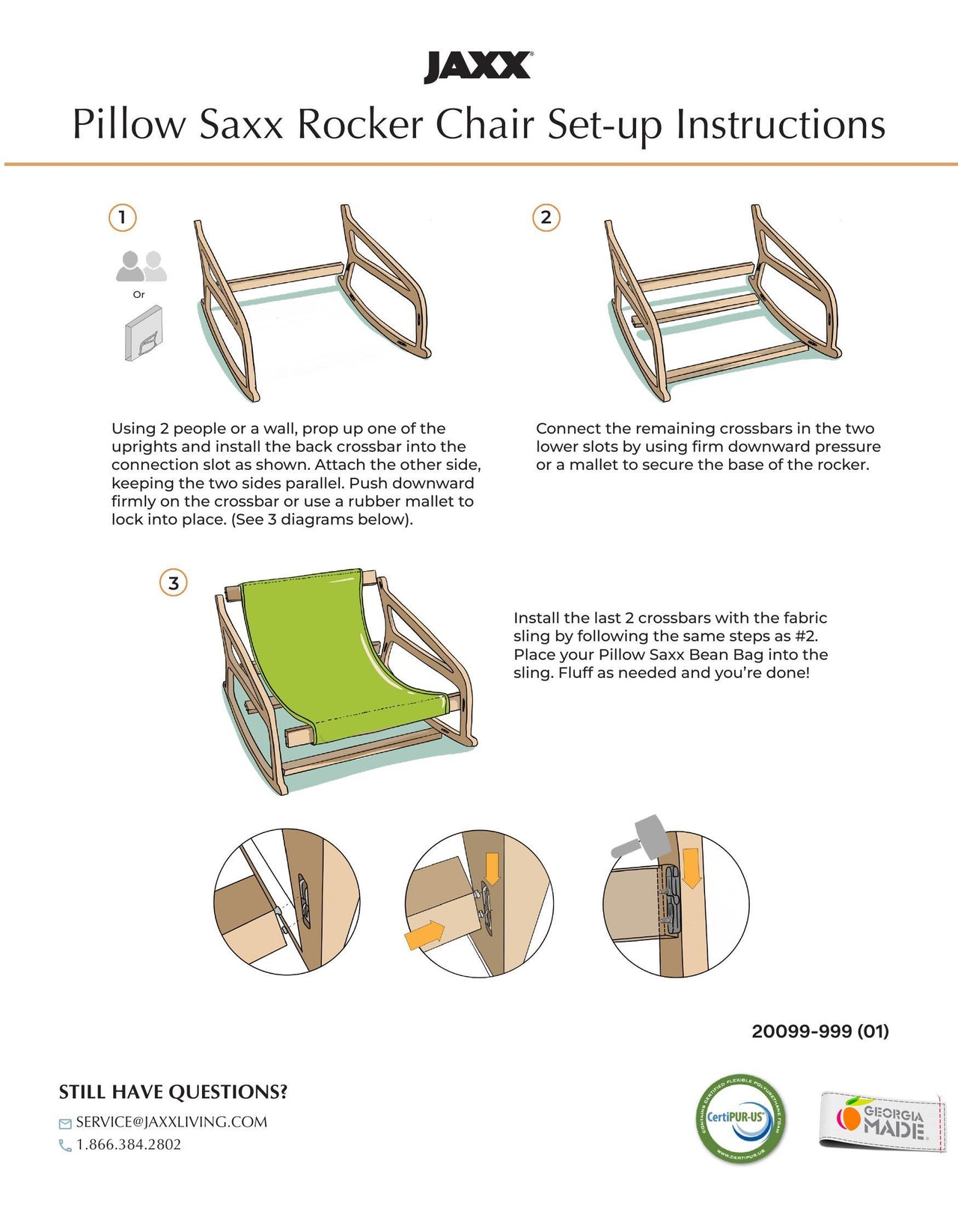 Pillow Saxx 5 Rocking Chair