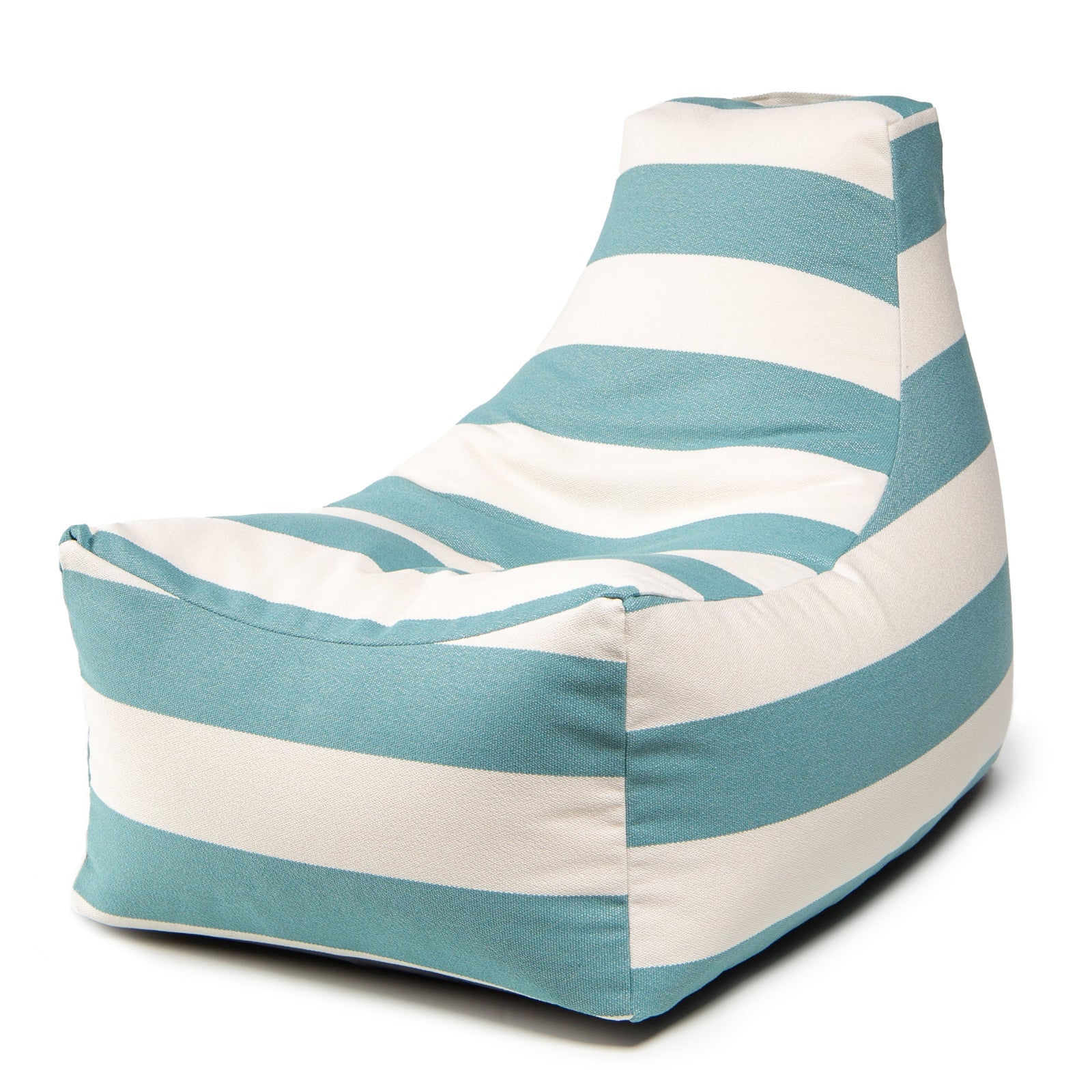 Juniper Outdoor in Turquoise Stripes Patterned Outdoor Fabric