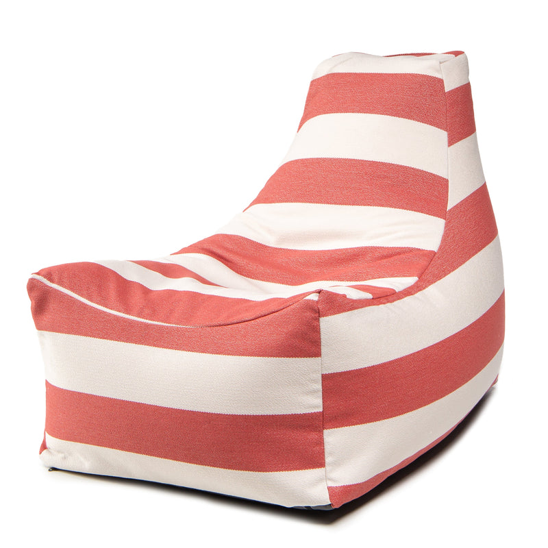 Juniper Outdoor in Coral Stripes Patterned Outdoor Fabric