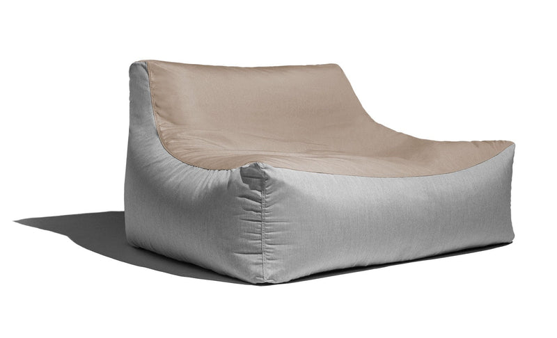 Lavista Outdoor Loveseat in Sunbrella Two Tone Flax