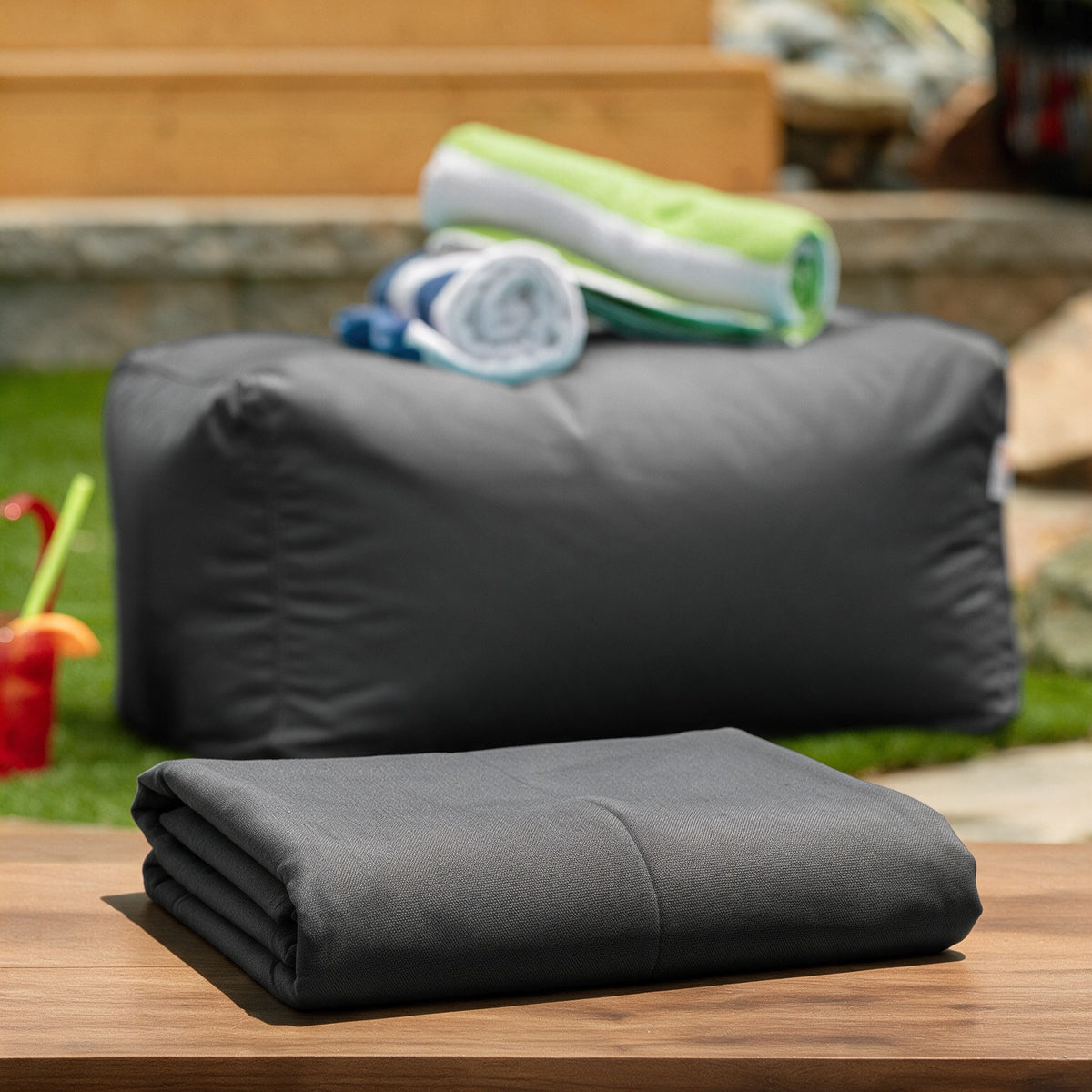 Leon Refresh™ in Charcoal Sunbrella