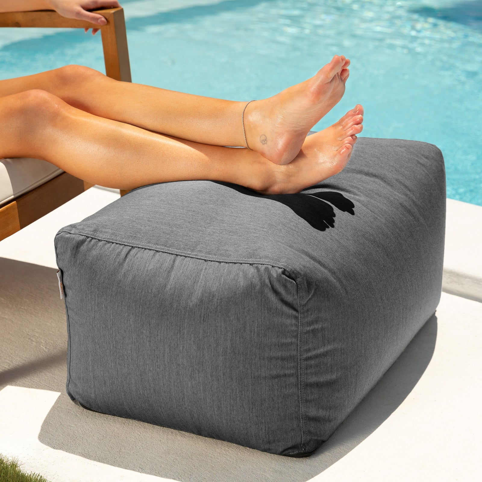 Leon Outdoor in Charcoal Sunbrella