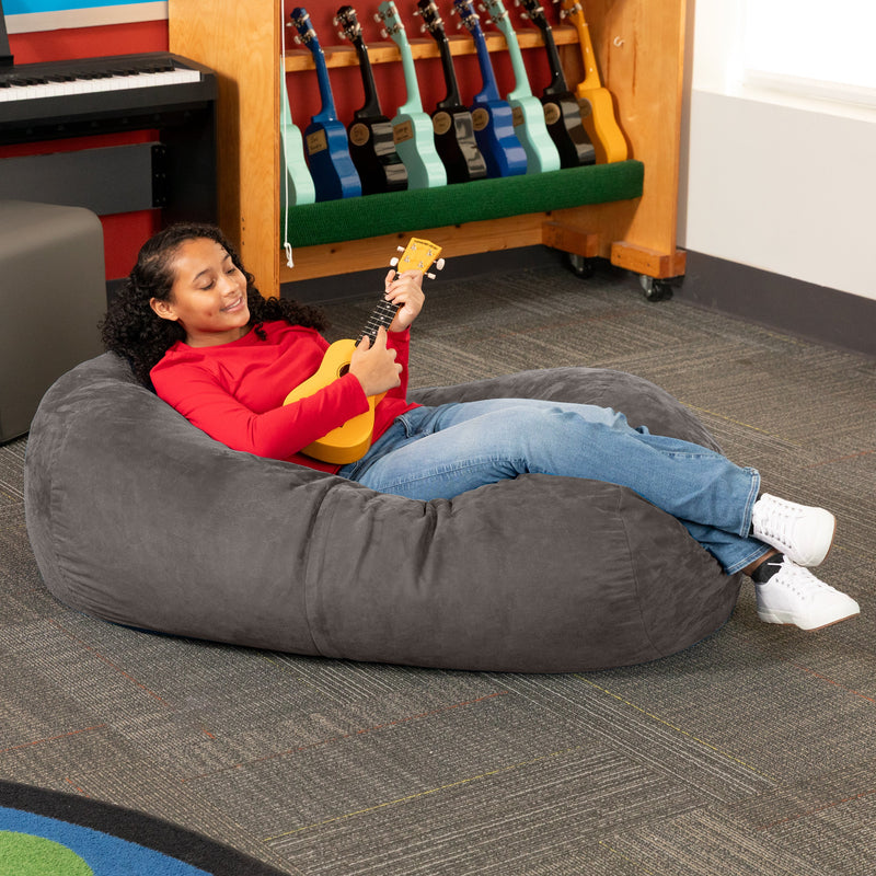 Lounger 4 in Dark Gray Microsuede