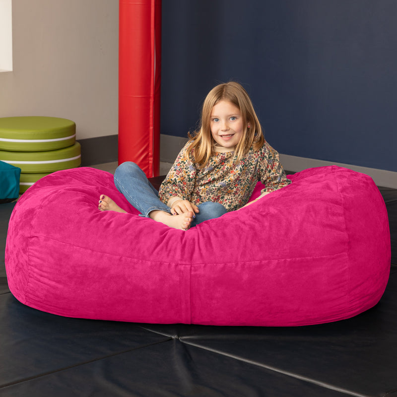 Lounger 4 in Fuchsia Microsuede