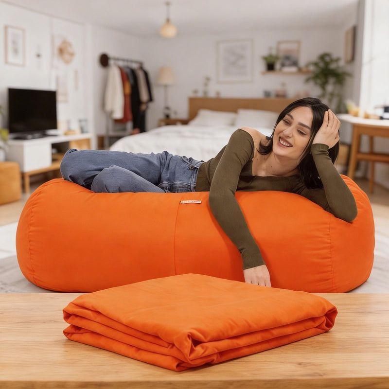 Lounger 4 Refresh™ in Orange Microsuede
