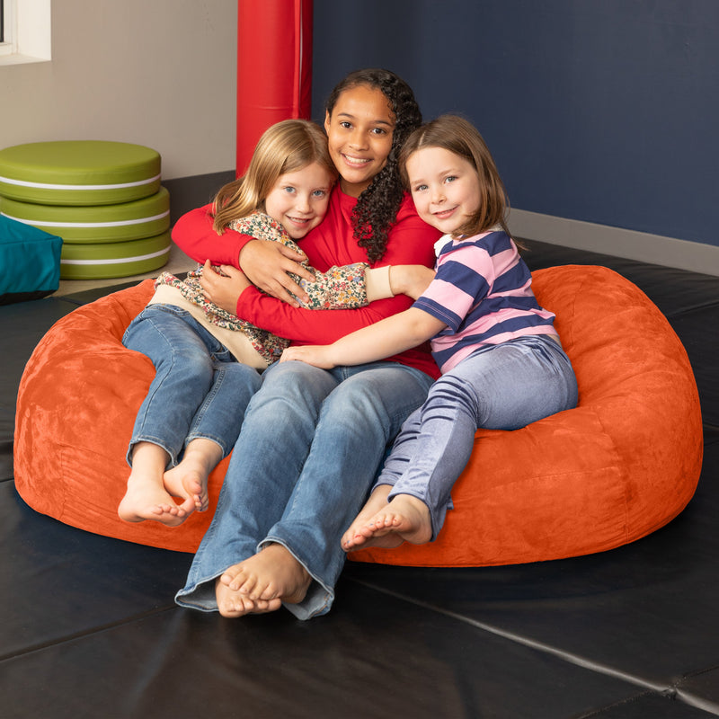 Lounger 4 in Orange Microsuede