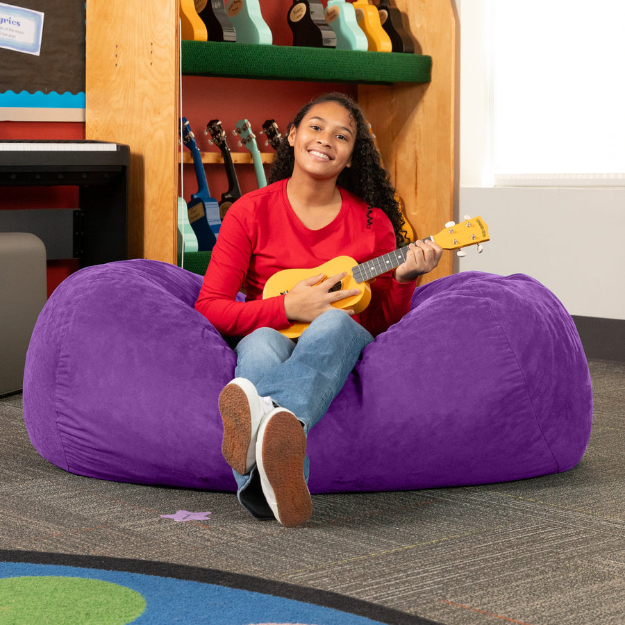 Lounger 4 in Purple Microsuede