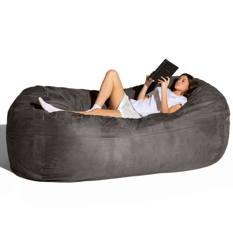 Lounger 7 in Dark Gray Microsuede