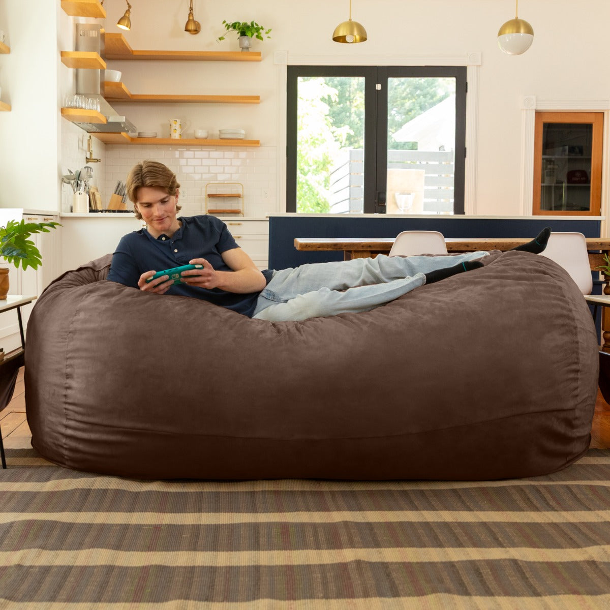 Lounger 7 in Chocolate Microsuede