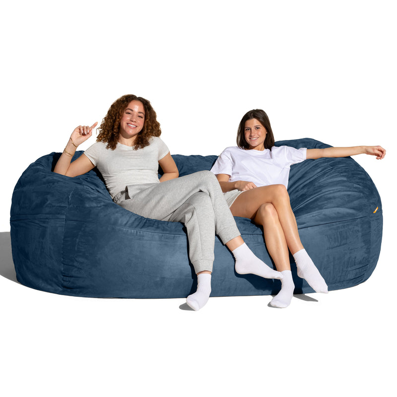 Lounger 7 in Navy Microsuede