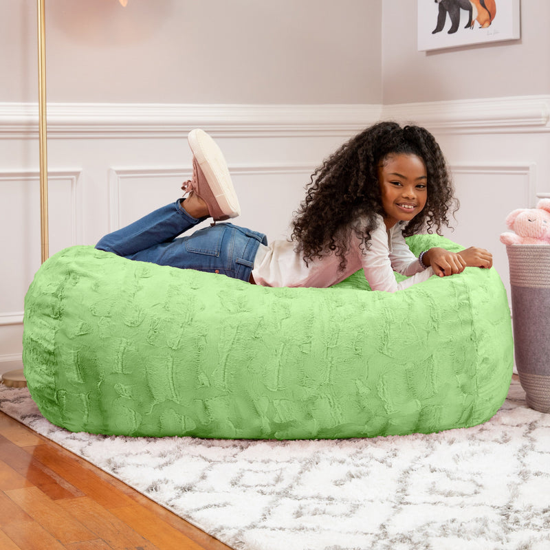 Lounger 4 in Lime Faux Fur