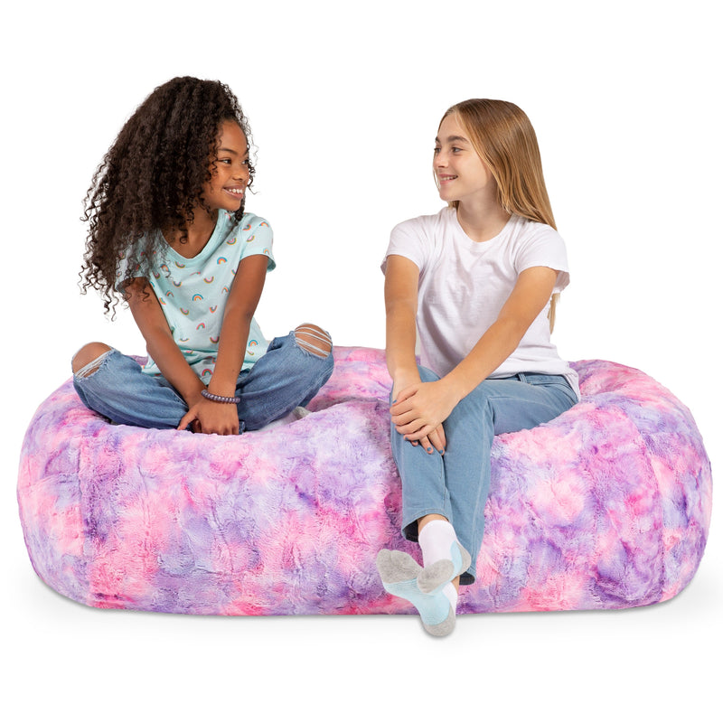 Lounger 4 in Unicorn Pink Faux Fur