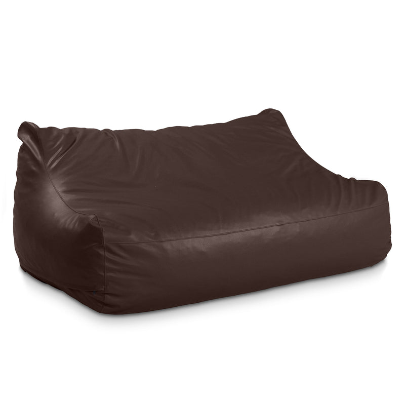 Lozia in Chocolate Cobblestone Faux Leather