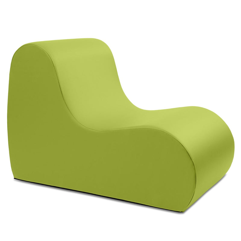 Midtown chair in green on a white background