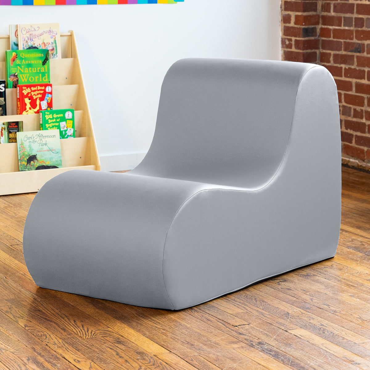 Midtown chair in gray in a classroom