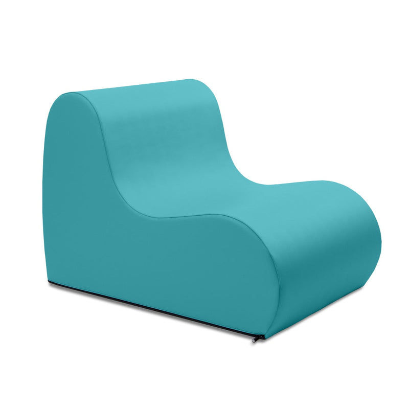 Midtown chair in turquoise on a white background