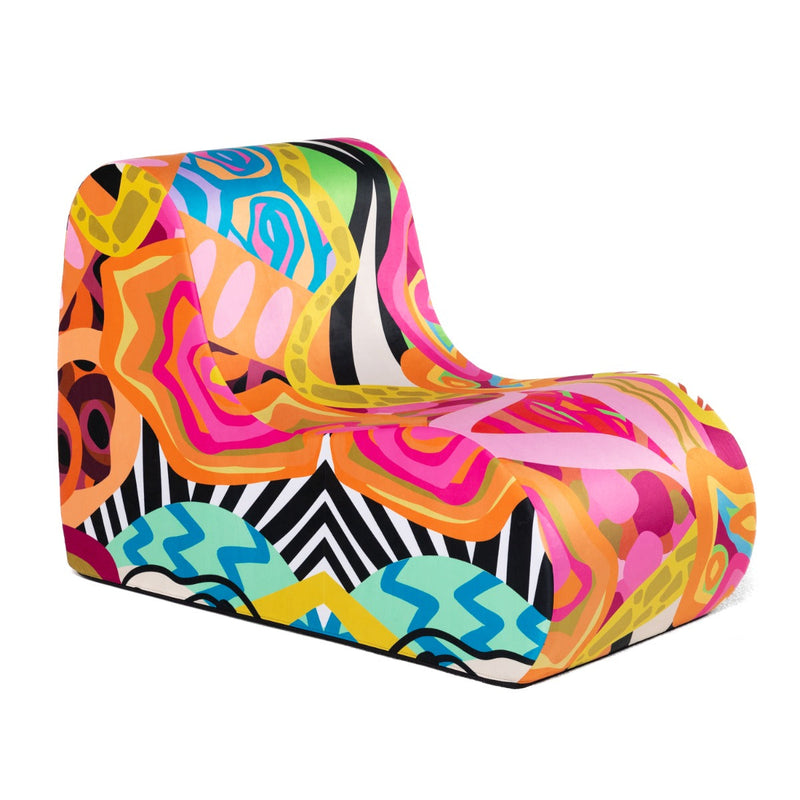 Uptown in Bahamian Orange/Pink Patterned Indoor Fabric