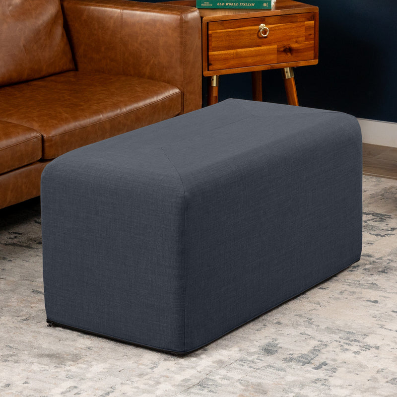 Monroe Large in Denim FibreGuard Smart Microvelvet