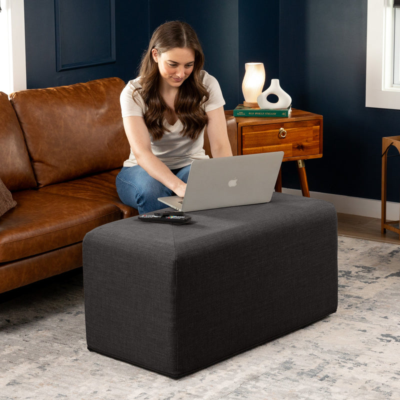 Monroe Large in Ebony FibreGuard Smart Microvelvet