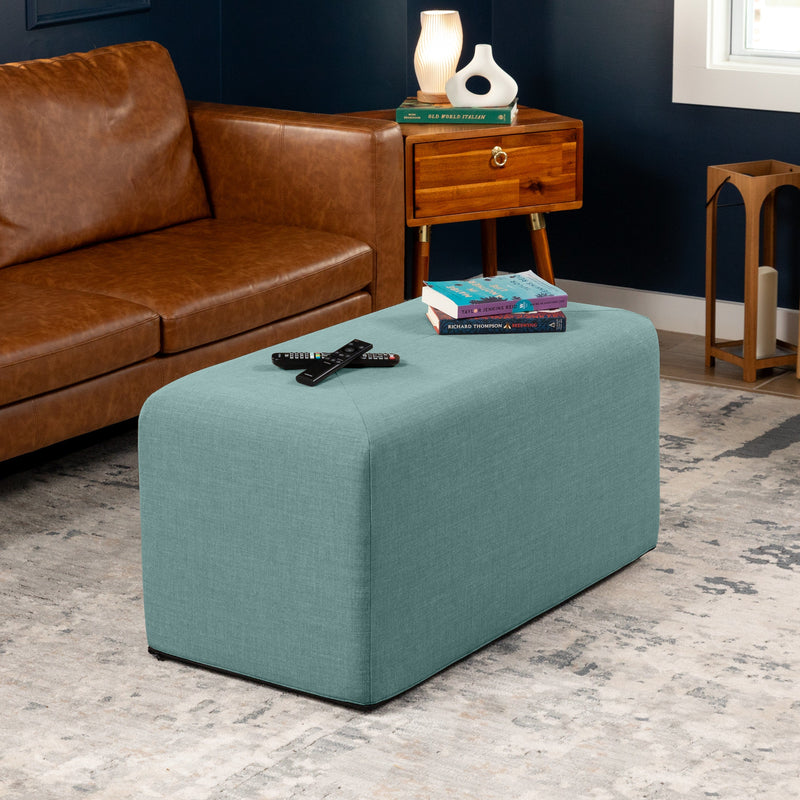 Monroe Large in Lagoon FibreGuard Smart Microvelvet