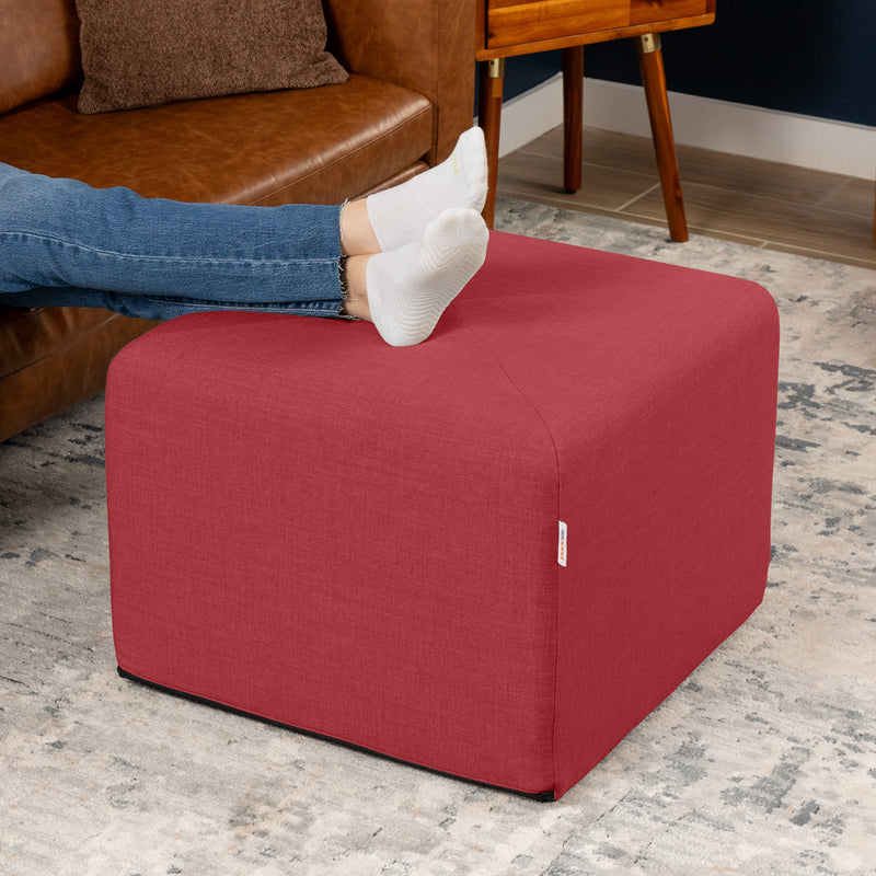 Monroe Medium in Poppy Red FibreGuard Smart Microvelvet