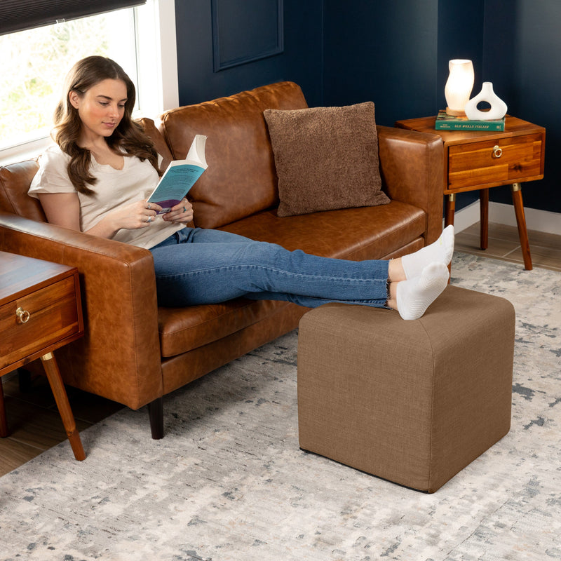 Monroe in Earth Brown FibreGuard Smart Microvelvet