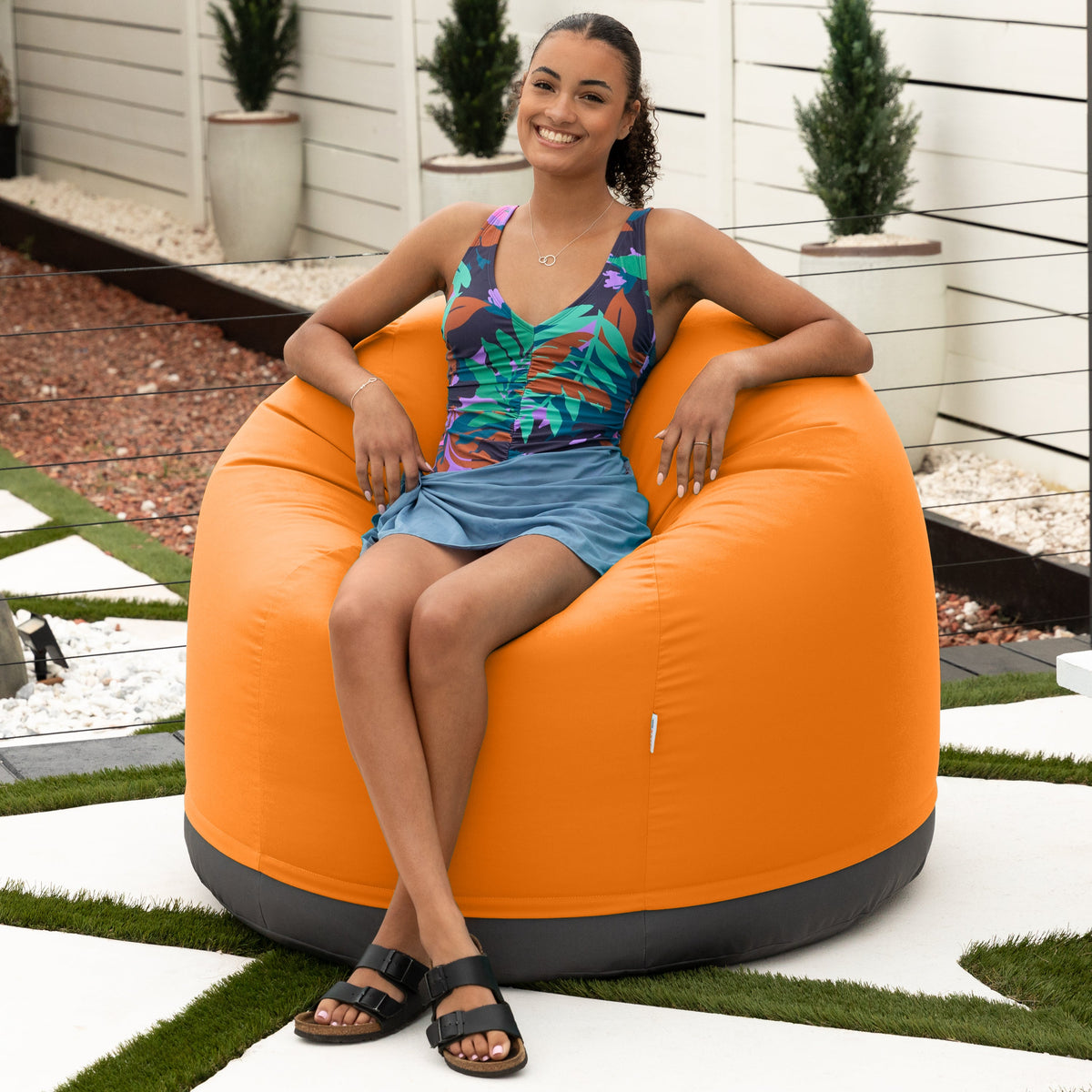 Palmetto Outdoor in Tangerine Sunbrella