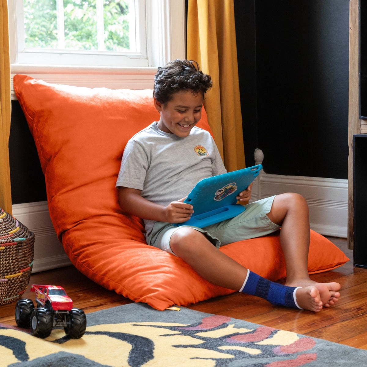 Pillow Saxx 4 in Orange Microsuede
